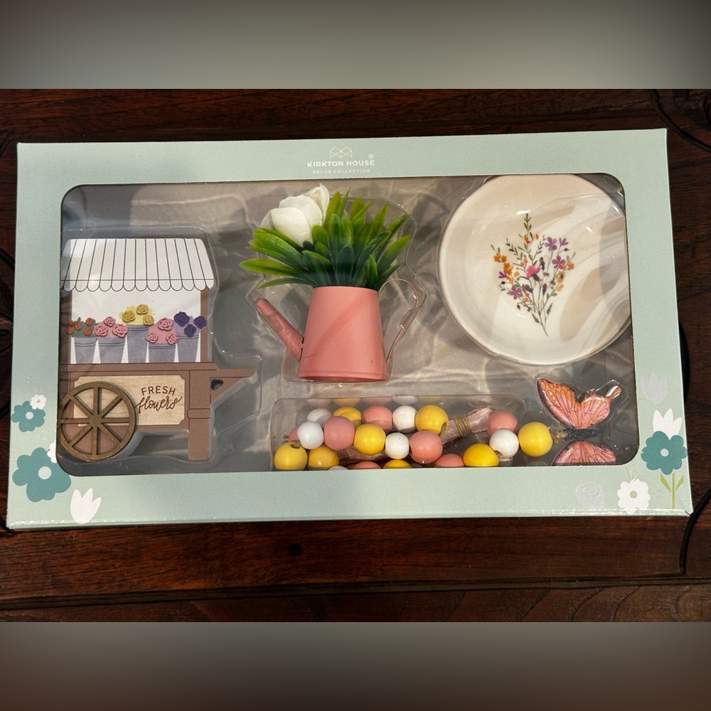 Kirkton House Spring & Easter Tray Objects Tier Tray Aldi Decor Props
